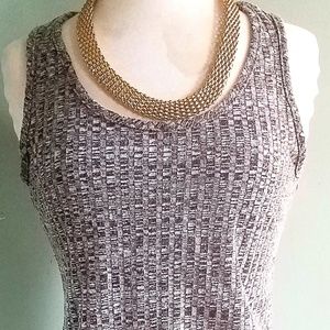 Gray Ribbed Summer Mini